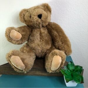 Vermont Teddy Bear Brown Poseable Classic Authentic Plush Stuffed Animal Plushie